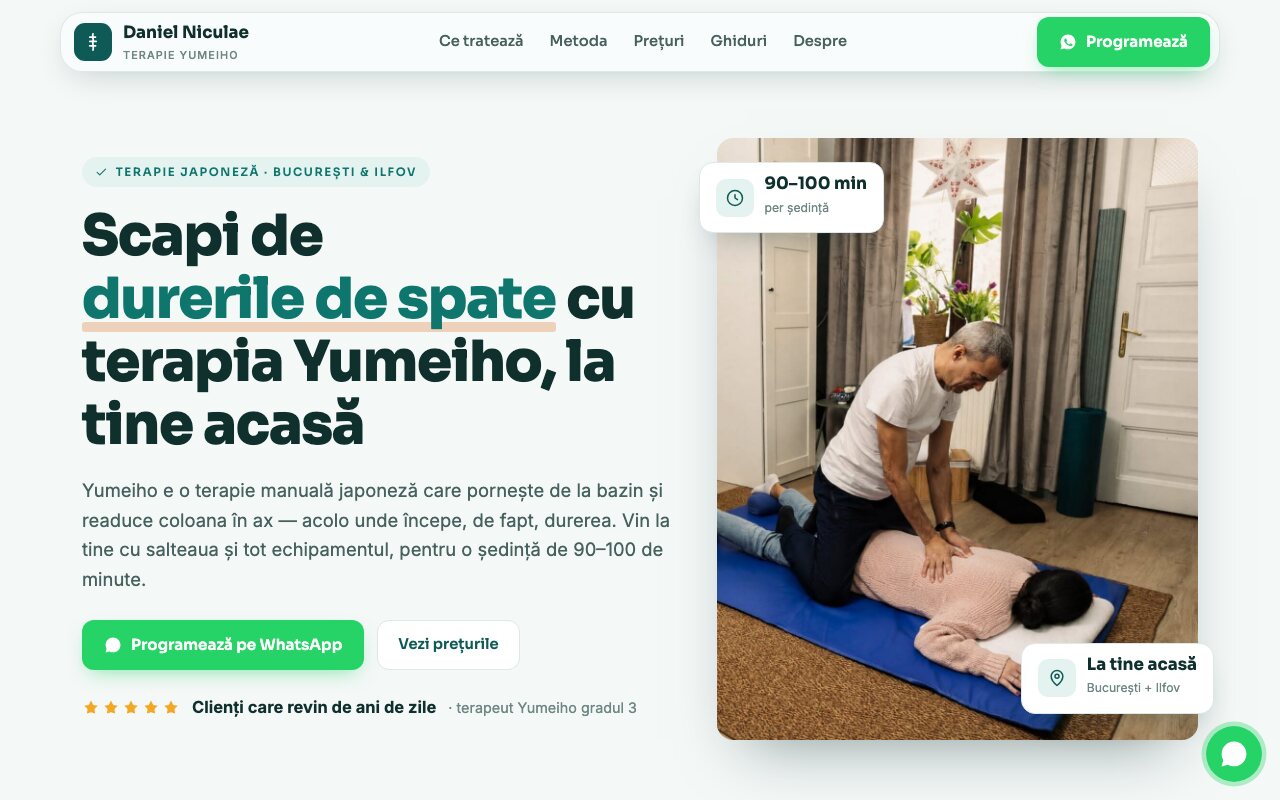 Yumeiho acasă — Daniel Niculae